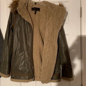 Hunter green zip jacket